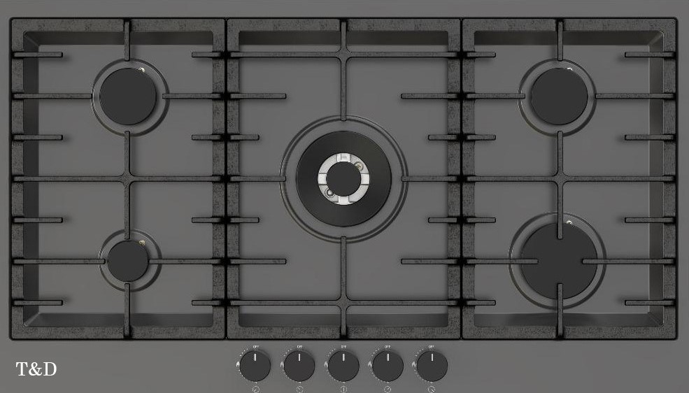 اجاق گاز صفحه ای تی اند دی مدل TD B-502  Center